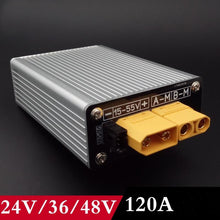 Load image into Gallery viewer, 1PCS 12V 24V 36V 48V Dual-way Brushed ESC 3S-12S 120A High Voltage Speed Controller with XT90 Plug for RC Crawler Car Model Boat
