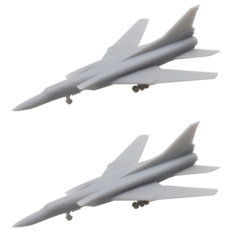 2PCS Russian Tu-22m3 Backfire Bomber Airplane 1/700 1/400 1/350 Scale Resin Model Bombardment Aircraft with Landing Gear for DIY Hobby Display Parts