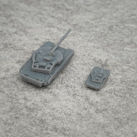 5PCS T80BMV Main Battle Tank Model 1/700 1/350 Scale Display Toys Vehicle Length 14.1mm 28.2mm Resin Assembly Parts