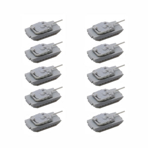 10PCS M1A2 Main Battle Tank 1/2000 1/700 1/400 1/350 Scale Length 4/13/22.7/26mm Micro Mini Heavy Machine Static Model Resin Toys for DIY Collection
