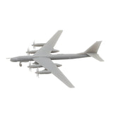 5PCS TU-95MS Bombardment Aircraft Model with Landing Gear 1/2000 1/700 1/400 1/350 Scale Airplane Toys for DIY Toys Gift Display