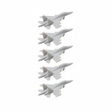 5PCS Su-34 Duckbill Fighter 1/2000 1/700 1/400 1/350 Length 9/33.2/58.1/66.4mm Scale Model Fighting Aircraft Battle-plane with Landing Gear