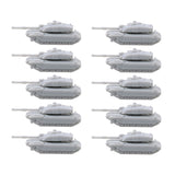 10PCS 1/2000 700 400 350 Scale Resin Model Crawler Vehicle Challenger 2 Main Battle Tank Length 5mm/16mm/28mm/32mm Display Toys