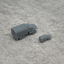 Load image into Gallery viewer, 5PCS Ural 4320 Military Truck Model Length 20.8mm/10.4mm 1/350 1/700 Scale DIY Resin Display Toys Transport Vehicles
