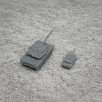 5PCS 1/350 1/700 Scale ZTZ-96A Model Main Battle Tank 3D Printing Resin Toys Vehicle Length 26.9mm/13.4mm for Hobbys Display