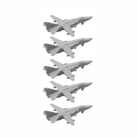 5PCS SU-24 Fencer Fighter-bomber 1/2000 700 350 Scale Model Bombardment Aircraft with Landing Gear Resin Fighting Airplane