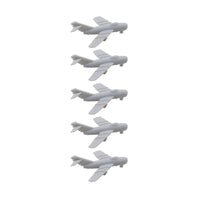 5PCS Resin Model Mig-15 Fighter Aeroplane 1/2000 700 400 350 Scale Battle-airplane with Landing Gear Toys Display Fighting Aircraft