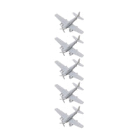 5PCS DIY Children Boys Hobby Collection Airplane Model Resin Assembly A-1 Attacker Aircraft 1/2000 700 400 350 Scale Strike Plane