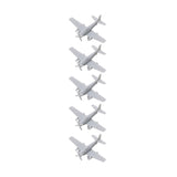 5PCS DIY Children Boys Hobby Collection Airplane Model Resin Assembly A-1 Attacker Aircraft 1/2000 700 400 350 Scale Strike Plane