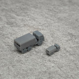 5PCS Kamaz-5350 Model Truck 1/350 1/700 Length 20.4mm/10.2mm Resin Model Transport Vehicle 3D Printing Toys Display Parts