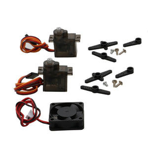 1Set DJI O3 Camera Dual Axle Gimbal Bracket with Cooling Fan 4.8-5V 9G Servo Pan/Tilt Mount Stand for FPV Drone Head Tracker