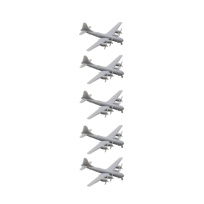 5PCS 1/2000 700 400 350 Scale Toys Model B-29 Bombardment Aircraft Resin Display Fighter Airplane with Landing Gear Opening Wing