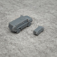 5PCS Bushmaster Mine Resistant Ambush Protected Vehicle 1/350 1/700 Scale Resin Model Armored Tank for DIY Hobby Toys Collection
