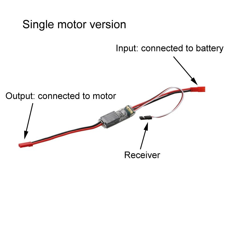 1PCS 30A Unidirectional Brushed ESC Input 2-6S 5-25.2V Electronic Speed Controller Module for RC Boat Model Toys Airplane 370 380 390 540 550 Large Current Motor