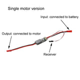 1PCS 30A Unidirectional Brushed ESC Input 2-6S 5-25.2V Electronic Speed Controller Module for RC Boat Model Toys Airplane 370 380 390 540 550 Large Current Motor