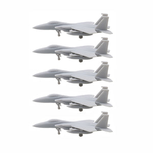 5PCS 1/2000 1/700 1/400 1/350 Scale Model Fighter Aircraft F-15C Eagle Fighting Aeroplane with Length 8mm/28mm/56mm for DIY Hobby