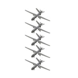 5PCS DIY Model Toys MQ-9 Reaper UAV Resin Assembly Airplane Model with Landing Gear Opening Wing Hobby Toys Collection Parts