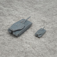 5PCS MK3 Model Main Battle Tank Length 26.1mm/13mm 1/350 1/700 Scale Resin Assembly Toys Crawler Vehicle for Hobbys Collection