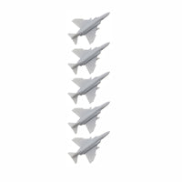 5PCS F-4E 1/2000 1/700 1/400 1/350 Scale Carrier Aircraft Resin Model Shipboard Airplane with Landing Gear Length 8/26.3/52.6mm