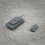 5PCS 1/700 1/350 Scale Leopard 2A5 Main Battle Tanks 3D Printing Army Tank Model Length 1.45/2.9cm Armored Car Resin Accessories