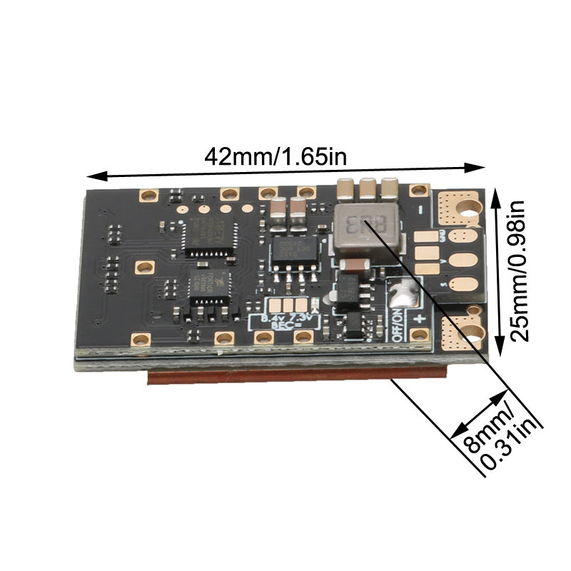 2-8S 65A AM32 ESC 32-bit Brushless Electronic Speed Controller 5.2V5A BEC w 14AWG Power Cable