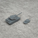 5PCS T80UD Resin Tank Toys 1/350 700 Scale Uncolored Combat Armored Vehicle Mould Upgrade Panzer Parts for DIY Hobby Collection