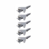 5PCS 1/2000 1/700 1/400 1/350 Scale F-8 Crusader Battle Aeroplane Toys with Landing Gear Fighting Jet Plane Mould for DIY Fighter Model