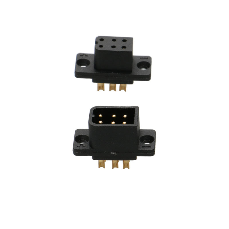 2Pairs JY6P Male Female Plug Brushless Motor Servo Quick Release Connector for RC Fixed-wing Airplane