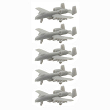 Load image into Gallery viewer, 5PCS A-10 Thunderbolt II Attack Aircraft 1/2000 1/700 1/400 1/350 Scale Model Resin Attacker Airplane with Landing Gear for DIY Hobbys
