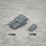 5PCS M109A6 Self-propelled Tank Model 1/350 1/700 Scale Length 26.3mm/13.2mm Resin Toys Battle-tanks for DIY Display Assembly Parts