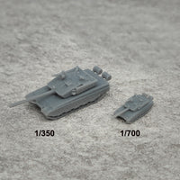 5PCS ZTZ-99A Model Main Battle Tank 1/350 1/700 Scale Resin Toys Armored Tanks Vehicle DIY Display Hobby Parts