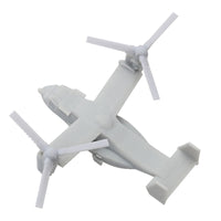 5PCS V-22 Helicopter Model 1/2000 1/700 1/350 Length 7mm/25mm/50mm Opening Wing Resin Aircraft for RC Ship DIY Display