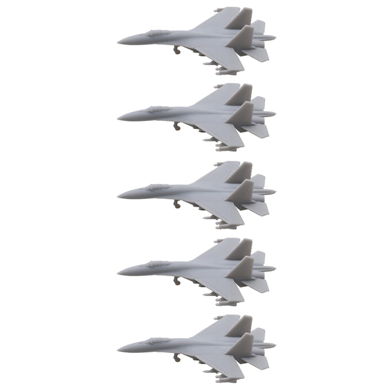 5PCS Su-27 Fighter Aeroplane Model 1/2000 1/700 1/400 1/350 Scale Resin Assembly Battle-airplane with Landing Gear Toys Display Parts