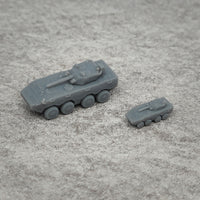 5PCS ZBD-09 Infantry Tank Resin Model Vehicle 1/700 1/350 Scale Length 11.5mm/23mm DIY Assembly Toys Hobby Collection