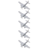 5PCS DIY Children Boys Hobby Collection Airplane Model Resin Assembly A-1 Attacker Aircraft 1/2000 700 400 350 Scale Strike Plane