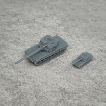 Load image into Gallery viewer, 5PCS 1/350 1/700 Scale 195 Engineering Tank Length 35.1mm/17.5mm Model Combat Battle Tanks for Hobby Toys Collection
