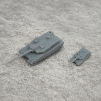 5PCS 1/350 1/700 Scale K2 Model Main Battle Tank Length 30.9mm/15.4mm Resin Combat Crawler Vehicle DIY Display Toys Parts