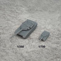 5PCS 1/350 1/700 Scale ZTZ-96A Model Main Battle Tank 3D Printing Resin Toys Vehicle Length 26.9mm/13.4mm for Hobbys Display