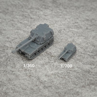 5PCS 1/350 1/700 Scale AHS KRAB Self-propelled Howitzer Model Resin Assembly Toys Display Tank Vehicle for DIY Hobbys Collection