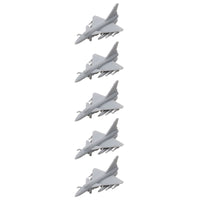 5PCS China J-10B Fighting Airplane 1/2000 700 400 350 Scale Resin Model Fighter Jet Plane with Landing Gear Opening Wing Toys Display Parts