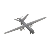 5PCS DIY Model Toys MQ-9 Reaper UAV Resin Assembly Airplane Model with Landing Gear Opening Wing Hobby Toys Collection Parts