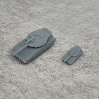 5PCS MK3 Model Main Battle Tank Length 26.1mm/13mm 1/350 1/700 Scale Resin Assembly Toys Crawler Vehicle for Hobbys Collection