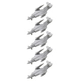 5PCS Resin Model Buccaneer Shipborne Attack Aircraft 1/2000 700 400 350 Scale DIY Toys Attacker Airplane Folding Wing Design