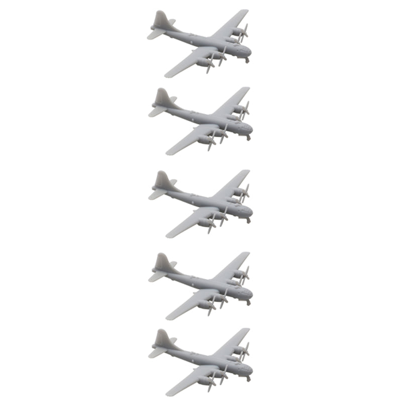 5PCS 1/2000 700 400 350 Scale Toys Model B-29 Bombardment Aircraft Resin Display Fighter Airplane with Landing Gear Opening Wing