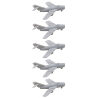 5PCS Resin Model Mig-15 Fighter Aeroplane 1/2000 700 400 350 Scale Battle-airplane with Landing Gear Toys Display Fighting Aircraft