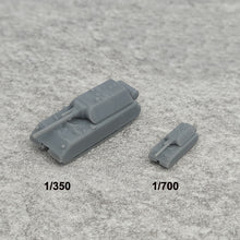 Load image into Gallery viewer, 5PCS Resin Model Mouse Heavy Tank Length 28.2mm/14.1mm 1/350 1/700 Scale Toys Crawler Vehicle Car for DIY Hobby Display Parts
