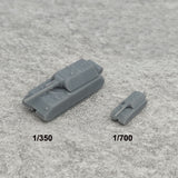 5PCS Resin Model Mouse Heavy Tank Length 28.2mm/14.1mm 1/350 1/700 Scale Toys Crawler Vehicle Car for DIY Hobby Display Parts