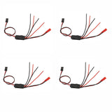 4PCS Mini CH2 Relay Module Electronic Switch Maximum 10A Current Support 5V-30V Battery for RC Aircraft Light Power On-off Control