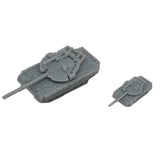 5PCS T80BMV Main Battle Tank Model 1/700 1/350 Scale Display Toys Vehicle Length 14.1mm 28.2mm Resin Assembly Parts