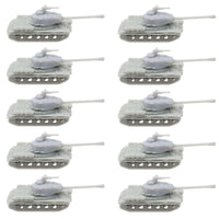 10PCS Resin Model IS-2 World War II Tank 1/2000 700 400 350 Scale Model Battle Tank Crawler Vehicle DIY Toys Collection Parts